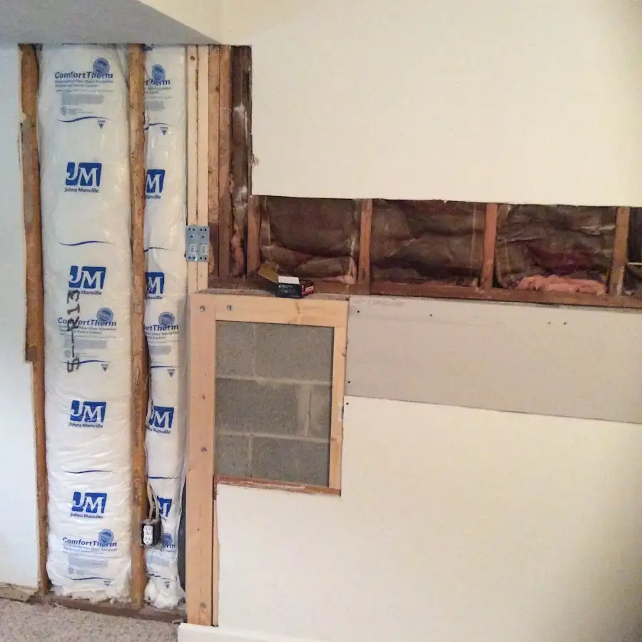 Wall insulation replacement during Odor Removal & Deodorization in Arcata